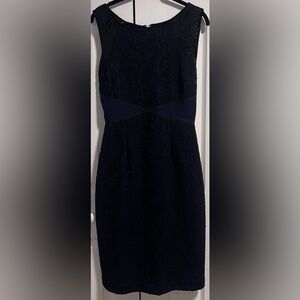 Moulinette Soeurs Midnight Blue Floral Midi Dress (Holly's Personal Collection)